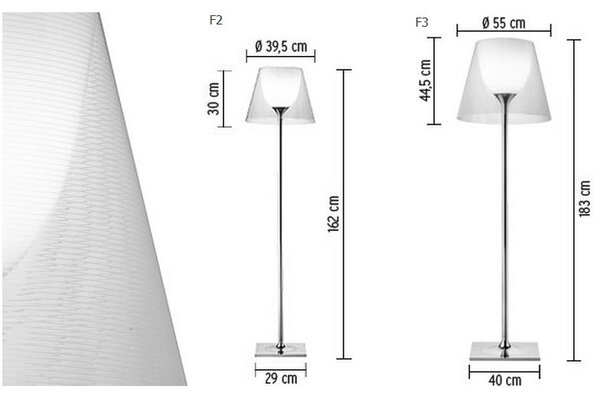 Flos - KTribe F2 Φωτιστικό δαπέδου Transparent Flos