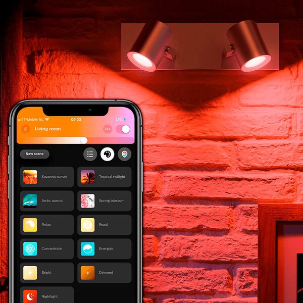 Philips Hue - Argenta Spot Alu 2 τεμ. Bluetooth White/Color Amb. Philips Hue