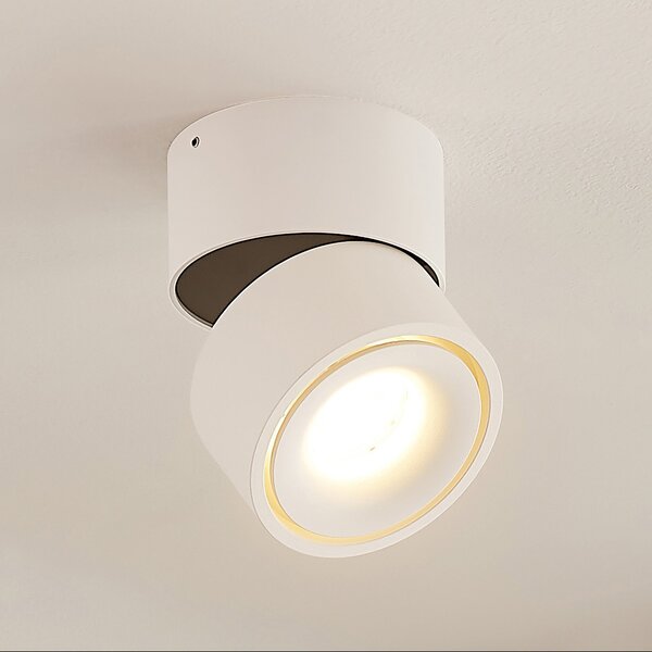 Arcchio LED-Deckenstrahler Rotari, λευκό, 1-φωτιστικό, 946lm, ρυθμιζόμενος, Λευκό, Διάδρομος, Αλουμίνιο, σύγχρονο