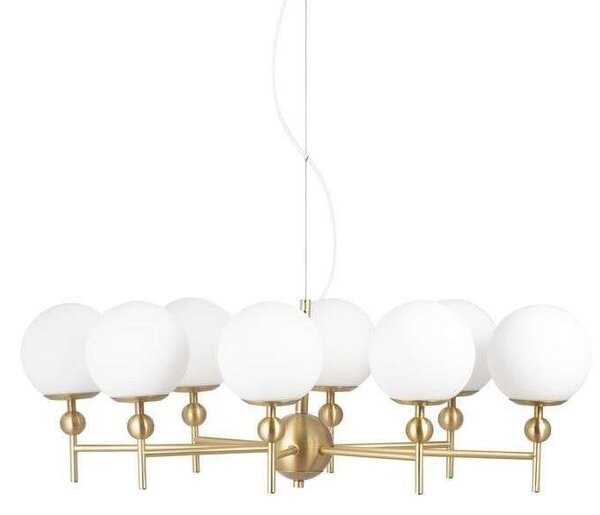 Globen Lighting - Astrid 85 Κρεμαστό φωτιστικό Brushed Brass/Λευκό Globen Lighting