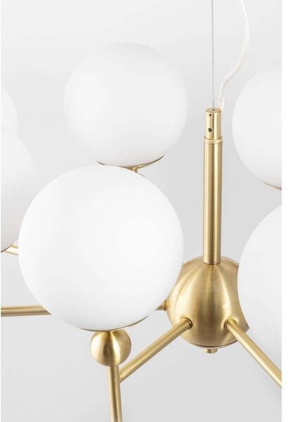 Globen Lighting - Astrid 85 Κρεμαστό φωτιστικό Brushed Brass/Λευκό Globen Lighting