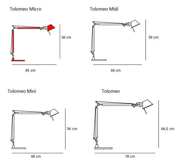 Artemide - Tolomeo Micro Επιτραπέζιο φωτιστικό Polished Αλουμίνιο Artemide