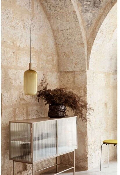 Ferm LIVING - Collect Κρεμαστό φωτιστικό Όπαλ Tall Southern Moss/Low Ορείχαλκος ferm LIVING