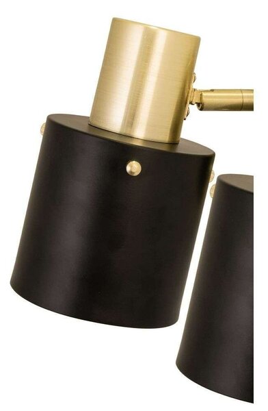 Globen Lighting - Clark 2 Φωτιστικό τοίχου Μαύρο/Brushed Brass Globen Lighting