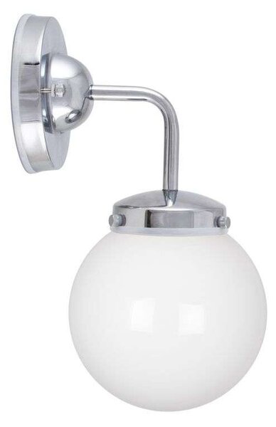 Globen Lighting - Alley Φωτιστικό τοίχου IP44 Χρώμιο/Λευκό Globen Lighting