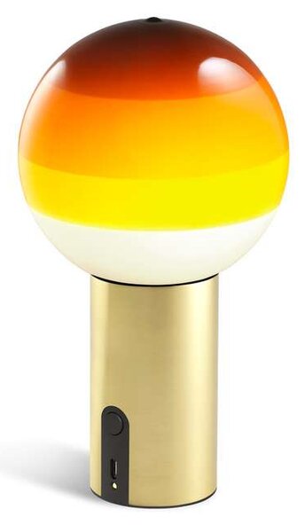 Marset - Dipping Light Portable Επιτραπέζιο φωτιστικό Κεχριμπάρι/Brushed Brass Marset