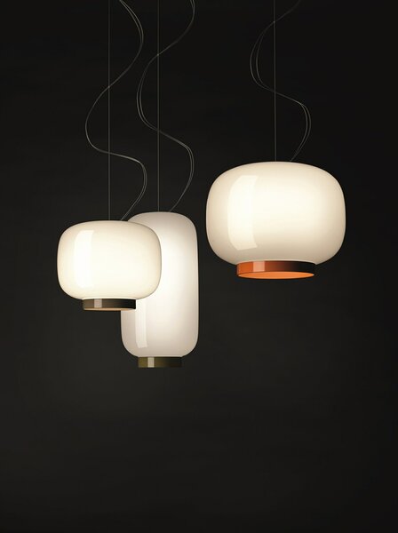 Foscarini - Chouchin 1 Reverse Κρεμαστό φωτιστικό Λευκό/Πορτοκαλί Foscarini