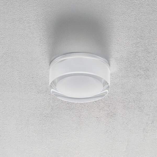 Wever & Ducré Lighting WEVER DUCRÉ Mirbi IP44 1.0 LED λαμπτήρας εσοχής στρογγυλός, ρυθμιζόμενος, Λευκό, Μπάνιο, Πλαστικό, σχεδιασμός, Φωτιστικά εσοχής στρογγυλά