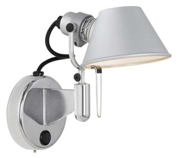 Artemide - Tolomeo Micro Faretto Φωτιστικό τοίχου χωρίς Διακόπτης E14 Αλουμίνιο Artemide