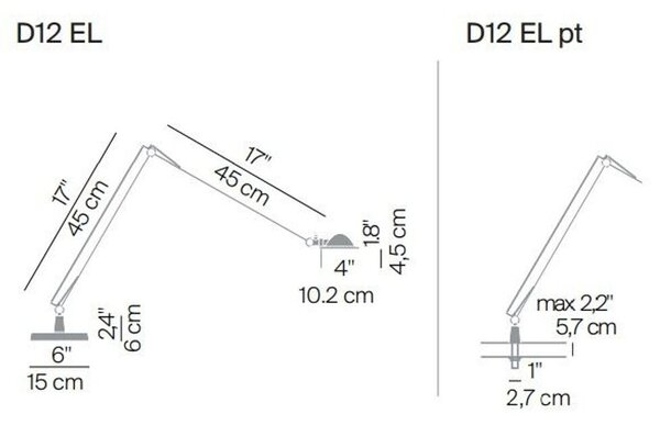 Luceplan - Berenice Επιτραπέζιο φωτιστικό με Fixing Pin Alu Luceplan