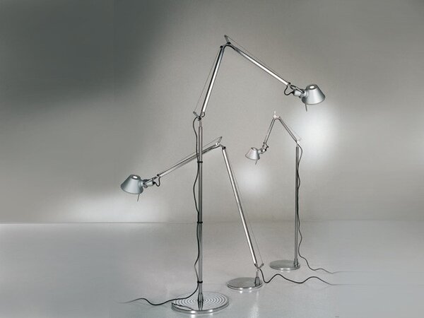 Artemide - Tolomeo Reading Φωτιστικό δαπέδου Μαύρο με Αλουμίνιο βάση Artemide