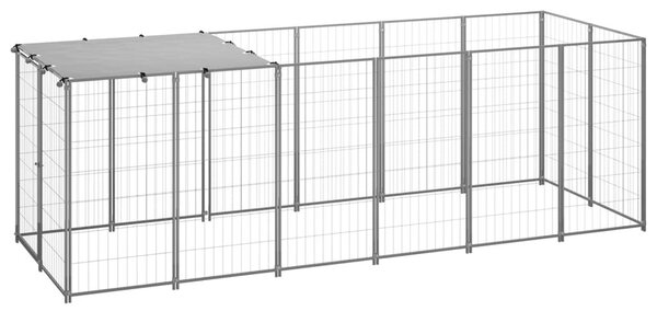 Σπιτάκι σκύλου Ασημί 330 x 110 x 110 από Ατσάλι - Ασήμι