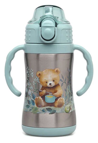 Παγούρι - Θερμός 280ml Με Καλαμάκι Kiokids Little Beer 3807