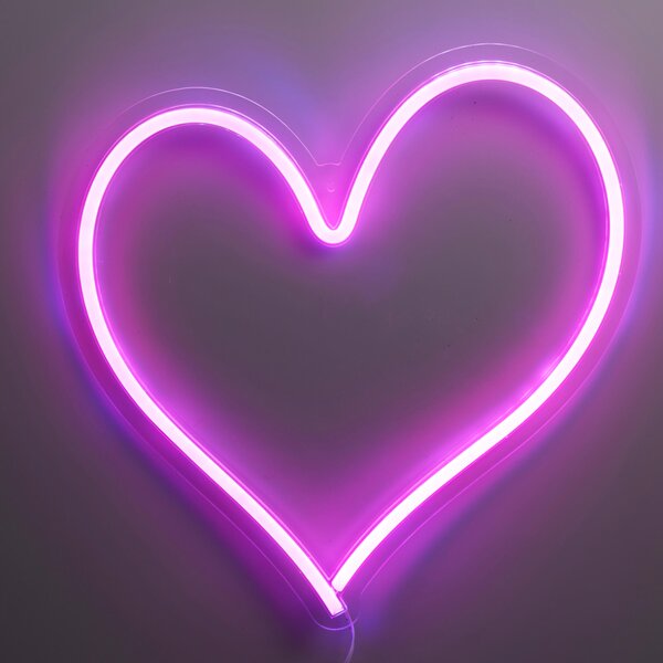 Διακοσμητικό Τοίχου Με Neon (32x34) K-M Heart LG1530010