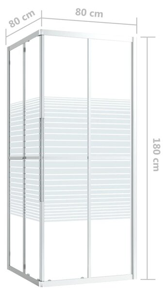 Καμπίνα Ντουζιέρας 80 x 80 x 180 εκ. από ESG