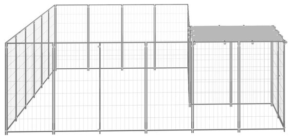 Σπιτάκι Σκύλου Ασημί 8,47 μ² Ατσάλινο - Ασήμι