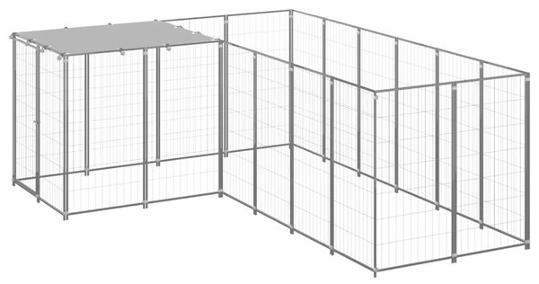 Σπιτάκι Σκύλου Ασημί 4,84 μ² Ατσάλινο - Ασήμι