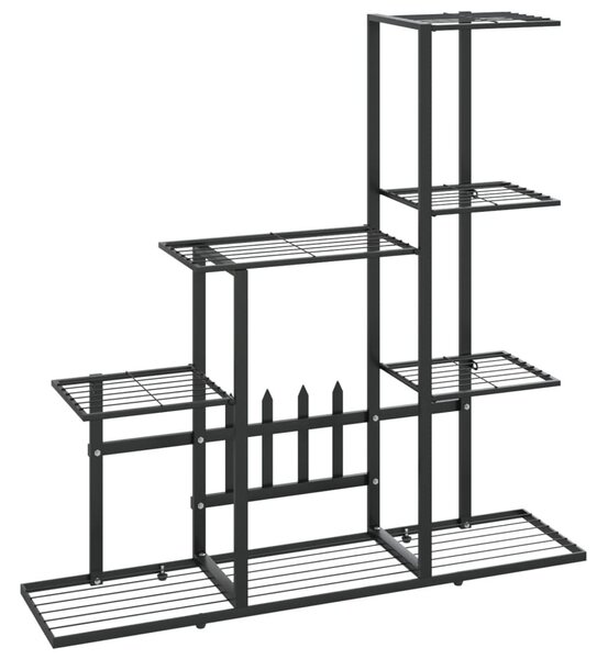 Ανθοστήλη Μαύρη 94,5 x 25 x 88 εκ. Μεταλλική - Μαύρο