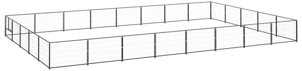 Σπιτάκι Σκύλου Μαύρο 40 μ² Ατσάλινο - Μαύρο
