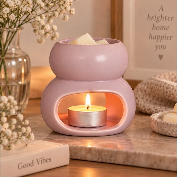 Αρωματιστής Ideas 4 Seasons Chubby για αιθέρια έλαια και wax melts με διαστάσεις 10x8.5x9cm - Pink