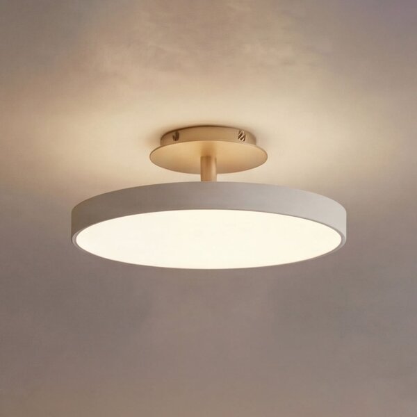 UMAGE LED-Αμπαζούρ Asteria UP PLUS, λευκό μαργαριτάρι, Ø 31 cm CCT, ρυθμιζόμενος, Μπεζ, Σαλόνι / τραπεζαρία, Μέταλλο, σχεδιασμός