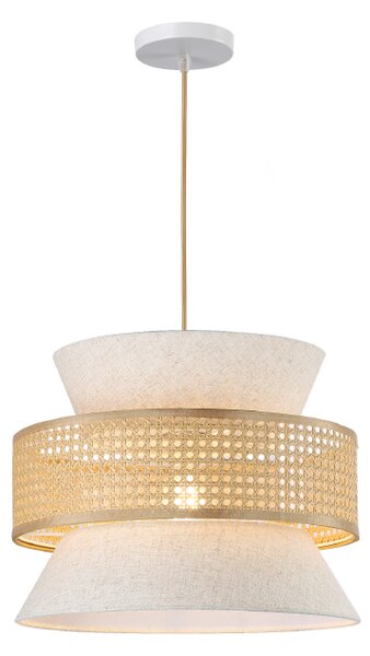 Φωτιστικό Οροφής Μονόφωτο Aca Japan LT40PBGW Beige/White