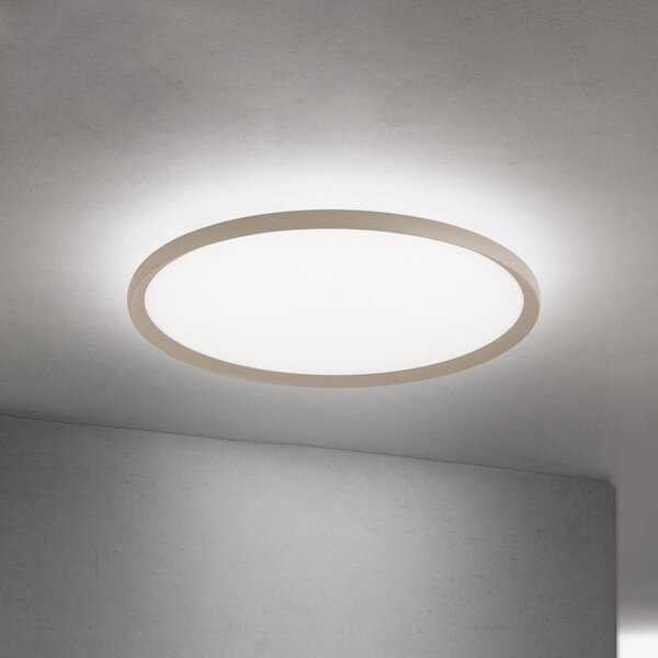 ORION LED φωτιστικό οροφής Kant, Ø 60 cm χακί, CCT μέταλλο/πλαστικό, ρυθμιζόμενος, Πράσινο, Σαλόνι / τραπεζαρία, Αλουμίνιο, σύγχρονο