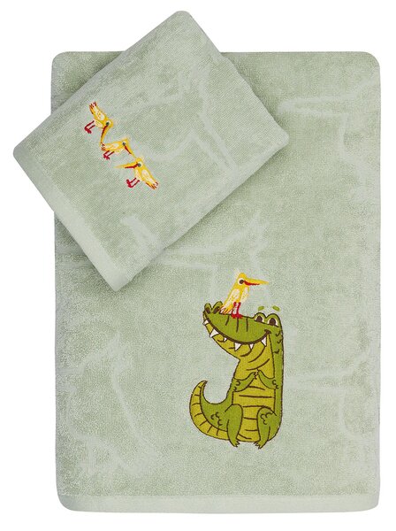 Παιδικές Πετσέτες (Σετ 2τμχ) Kentia Kids Cocordilo 400gsm
