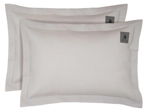 Ζεύγος Μαξιλαροθήκες Καπιτονέ (50x70) Greenwich Polo Club Essential Dots 3977 L.Grey
