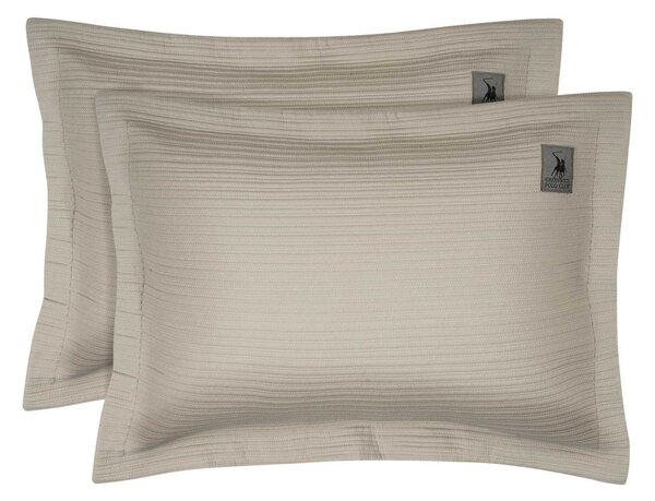 Ζεύγος Μαξιλαροθήκες Καπιτονέ (50x70) Greenwich Polo Club Essential Lines 4455 Taupe