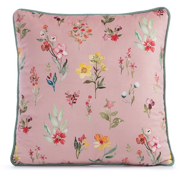 Μαξιλάρι Διακοσμητικό (Με Γέμιση) Awesome Garden Pink Nef-Nef Homeware