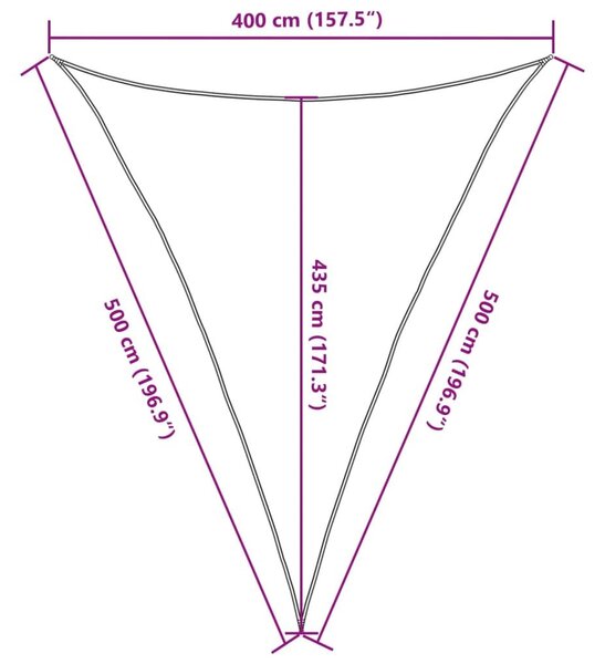 Πανί Σκίασης Μαύρο 4 x 5 x 5 μ. από HDPE 160 γρ./μ² - Μαύρο