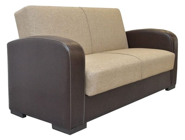 Καναπές Κρεβάτι Διθέσιος MARTINI Καφέ PU 154x87x90cm