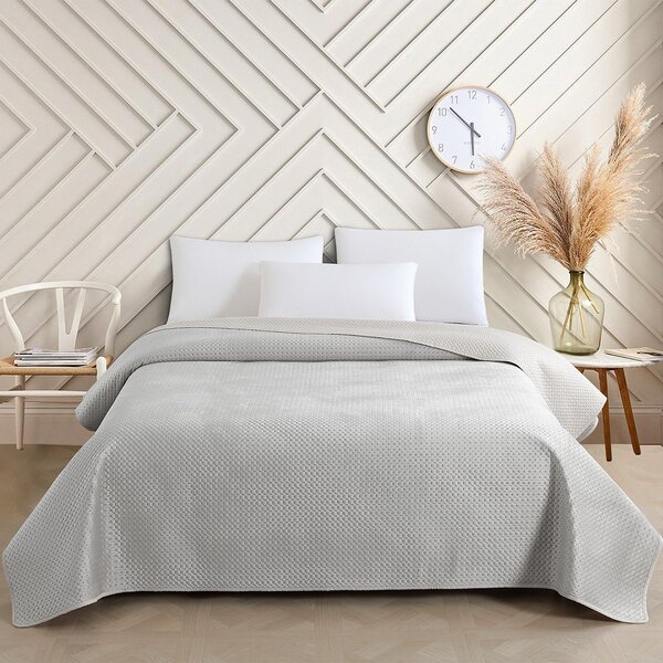 Κουβερλί King Size (260x240) 2 Όψεων Melinen Omnia Grey