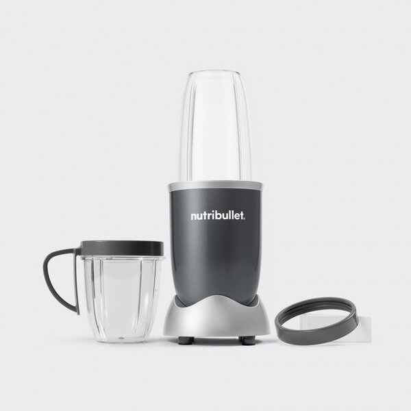 Μπλέντερ Nutribullet NB606DG, 600W, 20000 rpm, 700ml/500ml, 6 λεπίδες, παγοδιακόπτης, Γκρι