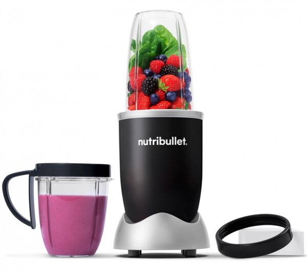 Μπλέντερ Nutribullet NB606B, 600W, 500/700 ml, 20000 rpm, διακόπτης πάγου, χωρίς BPA, Μαύρο