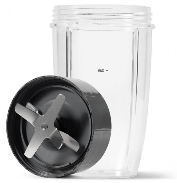 Μπλέντερ Nutribullet NB606B, 600W, 500/700 ml, 20000 rpm, διακόπτης πάγου, χωρίς BPA, Μαύρο