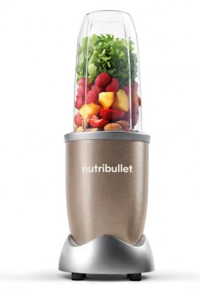 Μπλέντερ Nutribullet NB907CP, 900W, 950 ml, διακόπτης πάγου, παλμός, BPA Free, σαμπάνια