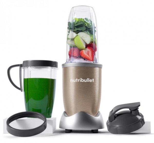 Μπλέντερ Nutribullet NB907CP, 900W, 950 ml, διακόπτης πάγου, παλμός, BPA Free, σαμπάνια