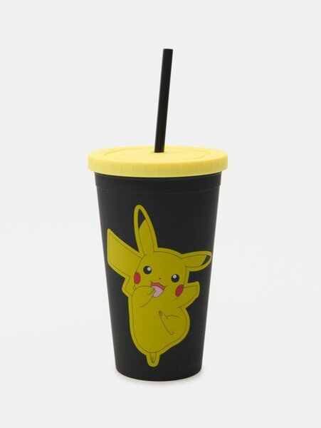 Sinsay - Κούπα με καπάκι και καλαμάκι Pokémon - πολυχρωμο