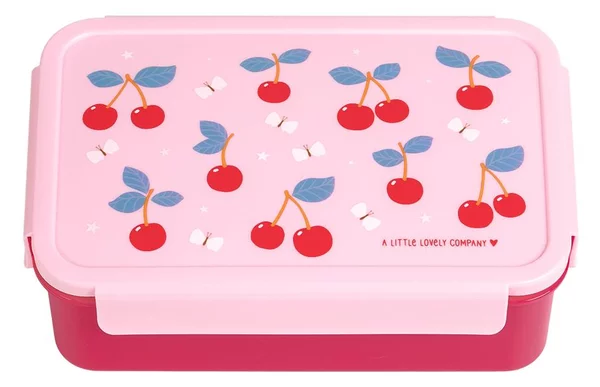 Φαγητοδοχείο Με Χωρίσματα 1.2lt (22x14.5x7) Α Little Lovely Company Cherries BBCHPI78