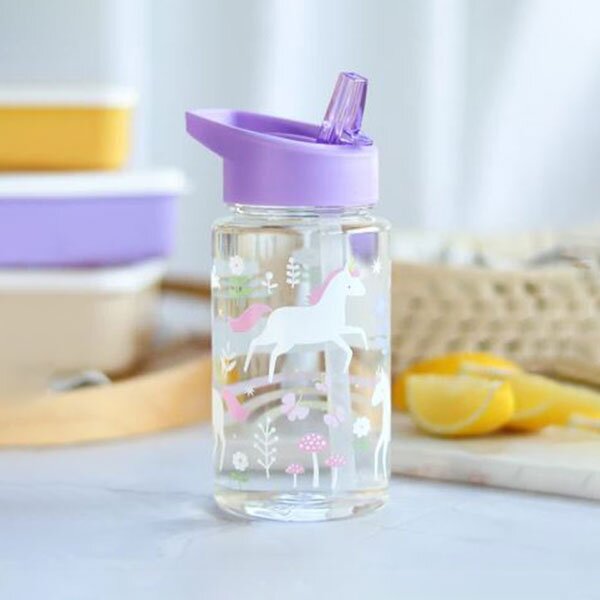 Παγούρι 450ml Με Καλαμάκι Α Little Lovely Company Unicorn Dreams DBUDPU86