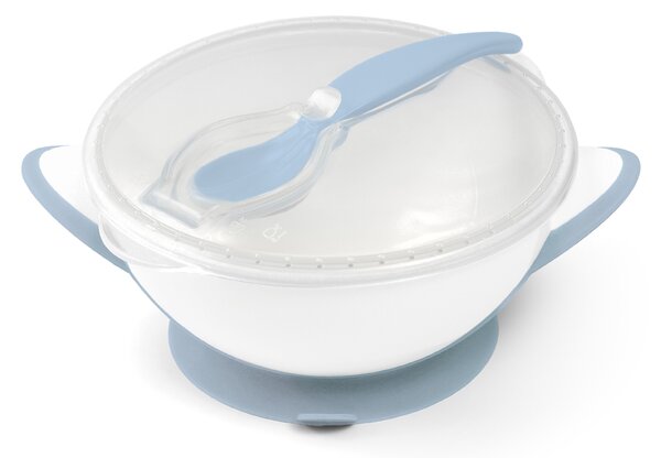 Φαγητοδοχείο & Κουτάλι (Σετ) 300ml BabyOno Μπλε BN1063/05