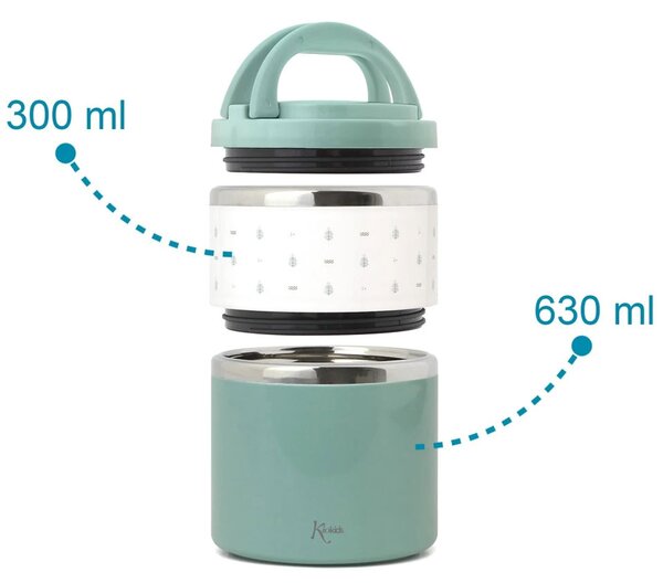 Βρεφικό Θερμός Φαγητού 930ml Kiokids Μέντα 5733