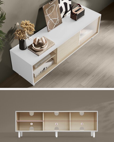 Έπιπλο Τηλεόρασης (140x39x45) Vasagle LTV466W01V1