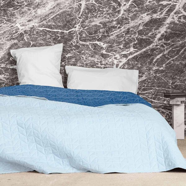 Κουβερλί King Size (240x265) 2 Όψεων Nima Layers Brillante Mint/Aegean Blu