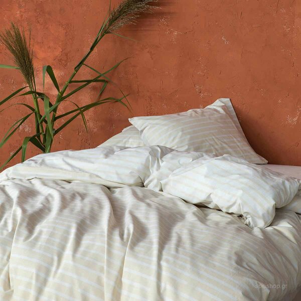Κουβερλί Μονό (160x240) Nima Bed Linen Evenness Beige