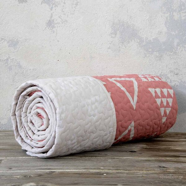 Κουβερλί Υπέρδιπλο (220x240) Nima Bed Linen Nativa Tan