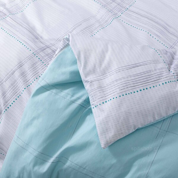 Κουβερλί Υπέρδιπλο (220x240) Nima Bed Linen Erogno Aqua