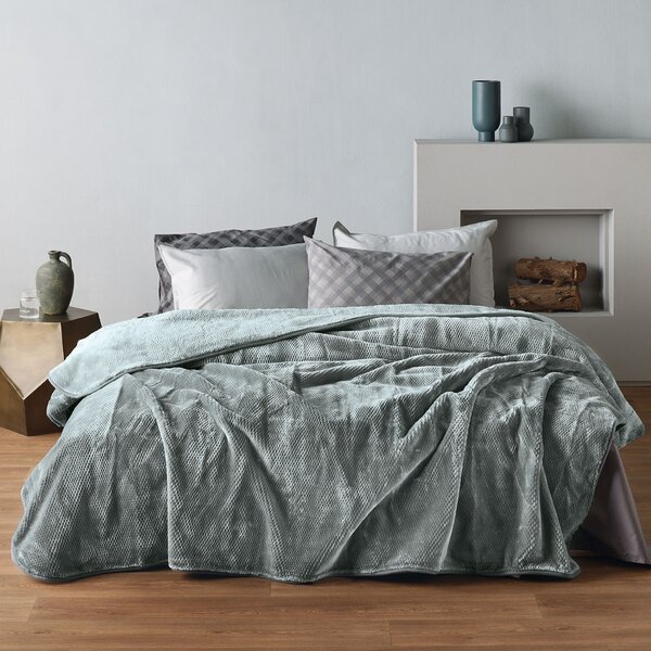 Κουβέρτα Βελουτέ Μονή (160x220) Kentia Loft Bella 22 L.Grey AW2026